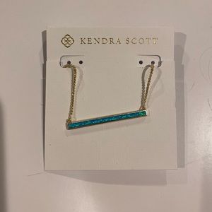 Kelsey Kendra Scott necklace in Aqua Opal